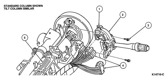 Replace Multi-Function Switch | Body and Interior ... town car turn signal switch diagram 